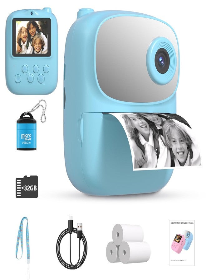 DIGITHINK Kids Instant Print Camera 2025, 32GB Memory, Dual Lens with 2.4-Inch Screen and 1080p HD, Nice Gift for Boys and Girls Ages 4-13, Ideal for Toddlers and Teenagers - Image 1